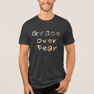 Grace Over Fear Men's Tri-Blend Shirt