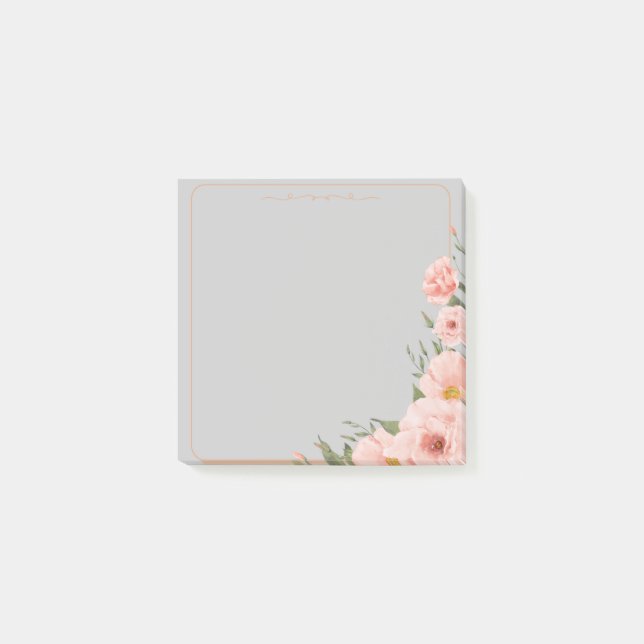 Grace & Petals – Elegant Post-it Notes (Front)