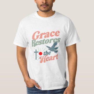 "Grace Restores to the Heart" Retro T-Shirt