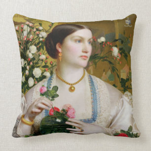 Grace Rose, 1866 (oil on panel) Cushion