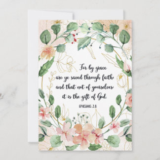 Grace Saved Quote, Ephesians 2:8, Scripture, Bible