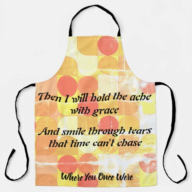 Grace Through the Ache, Cooking with Heart Apron (Front)