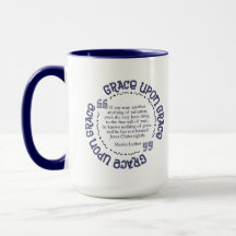 "Grace Upon Grace" 15 oz. Mug (Navy)