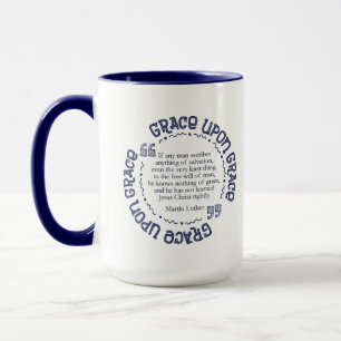 "Grace Upon Grace" 15 oz. Mug (Navy)