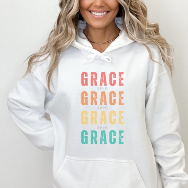Grace Upon Grace Christian Faith Womens Hoodie (Creator Uploaded)