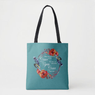 Grace Upon Grace  John 1:16 Scripture Tote Bag