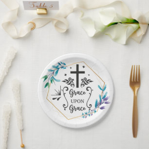Grace Upon Grace  Paper Plate