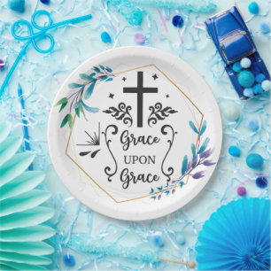 Grace Upon Grace Paper Plate