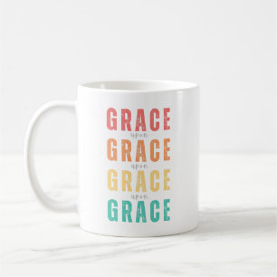 Grace Upon Grace, Rainbow Faith Mug, Christian Coffee Mug