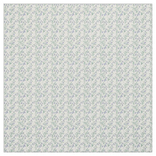 Graceful 1940s Vintage Bluebell & Muted Teal  Fabric