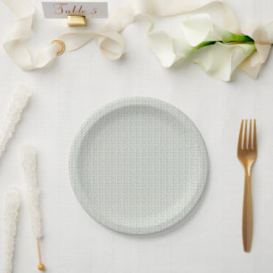 Graceful 1940s Vintage Bluebell & Muted Teal Paper Plate