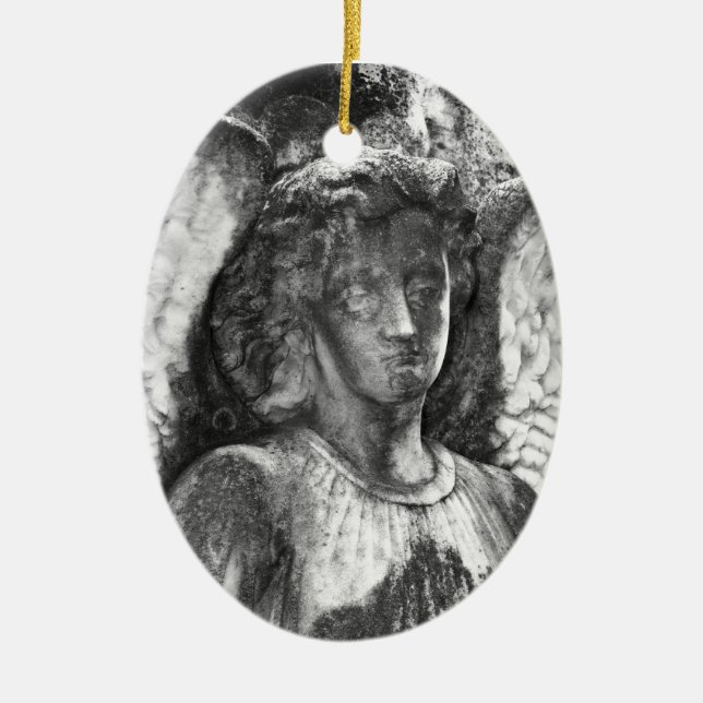 Graceful Angel Ceramic Tree Decoration (Front)