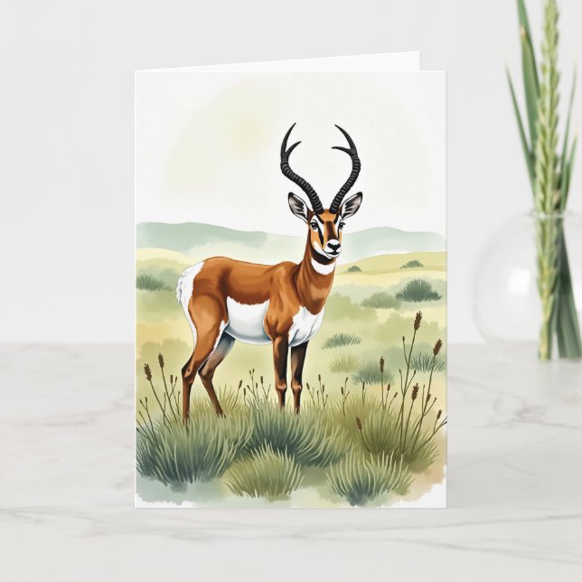 Graceful Antelope Fathers Day Card (Front)