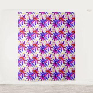 Graceful Art Nouveau Floral Watercolor Tapestry
