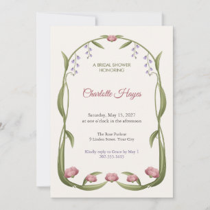 Graceful Belle Epoque Bridal Shower Invitation