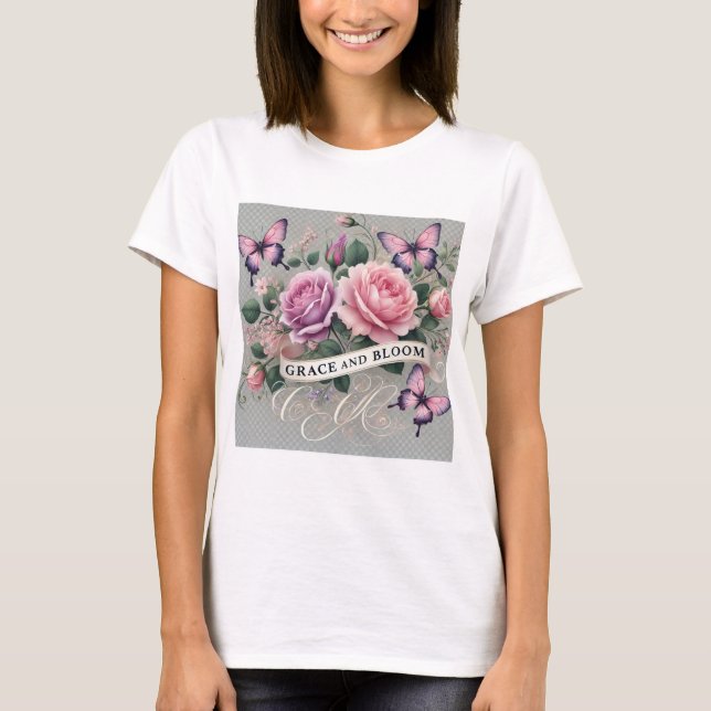  Graceful Bloom T-Shirt (Front)