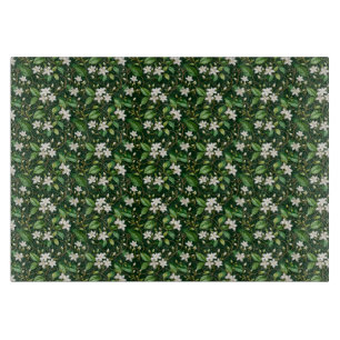 Graceful Blooming Jasmine Vines Cutting Board