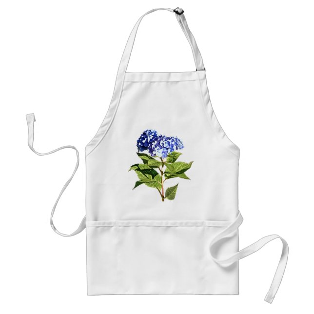 Graceful Blue Hydrangea Standard Apron (Front)