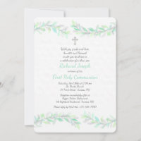 Graceful Branches Religious Invitation