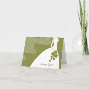 Graceful Bride Thank You Note Card