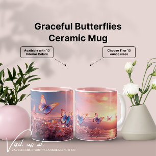 Graceful Butterflies Ceramic Mug
