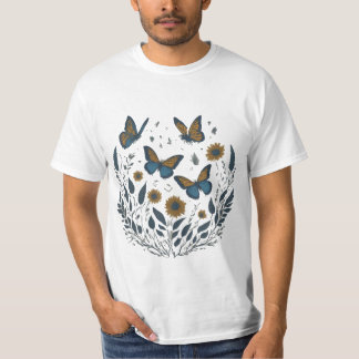 graceful butterflies on a soft paper T-Shirt