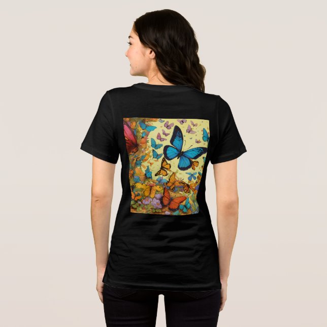 Graceful Butterfly Design Shirt (Back Full)