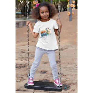 Graceful Cane: Watercolor Art, custom T-Shirt