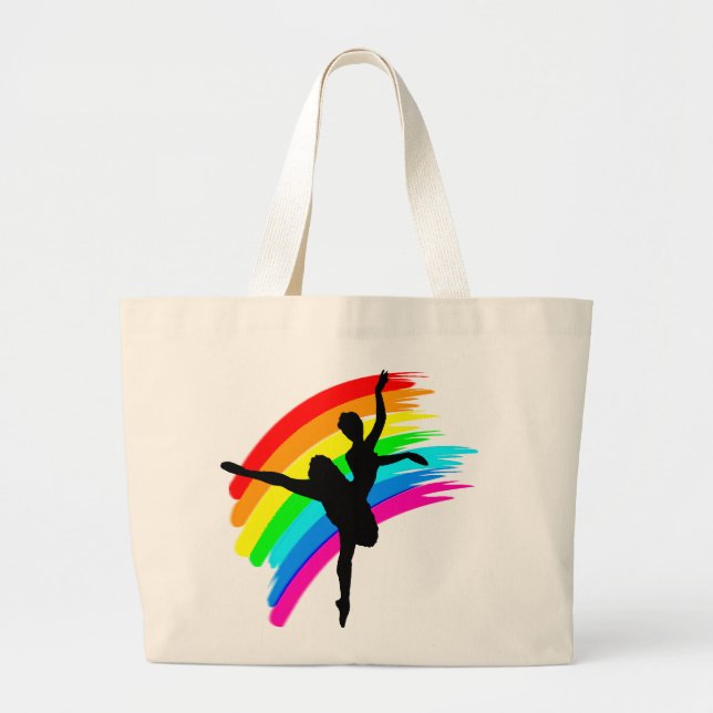 GRACEFUL DANCER LARGE TOTE BAG (Front)