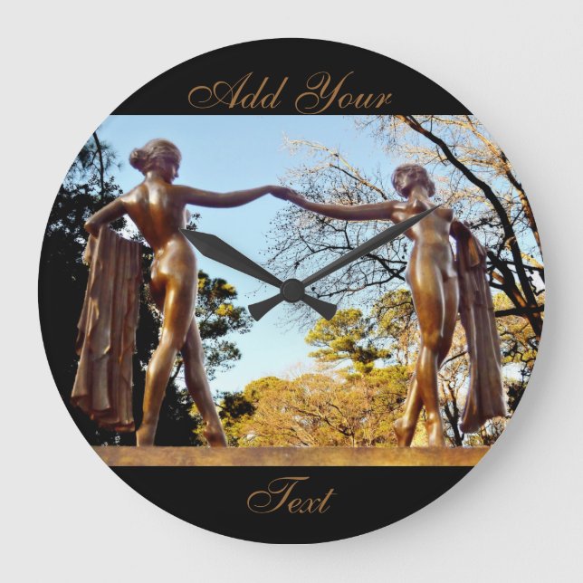 Graceful Dancers by Shirley Taylor Large Clock (Front)