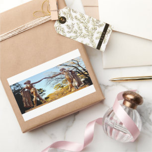 Graceful Dancers by Shirley Taylor Rectangular Sticker
