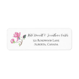 Graceful Elegant Pink Magnolia Garden Address