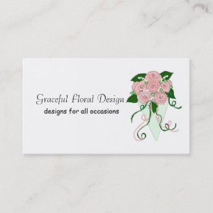 Graceful Floral Design Business Card