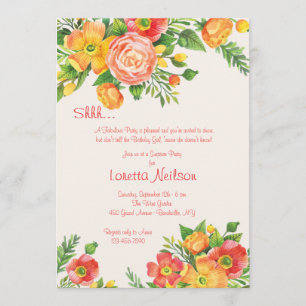 Graceful Floral Invitation