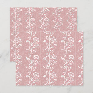 Graceful Floral Pattern Blush Pink Scrapbook Paper
