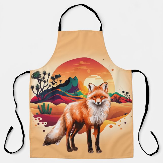 Graceful Fox Mug Apron (Front)