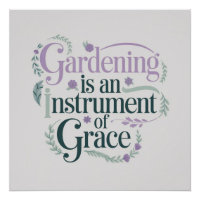 Graceful Gardening Quote Pastel
