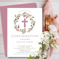 Graceful Gathering First Confirmation Invitation