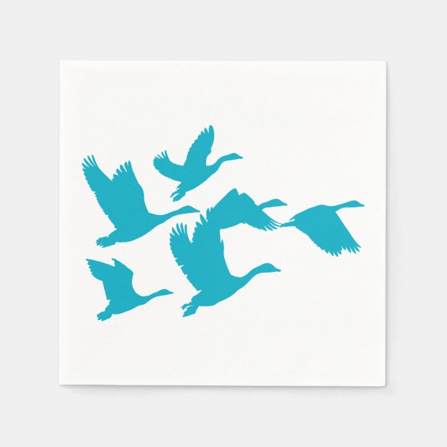Graceful Geese Design Napkins (Front)