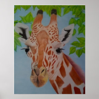 Graceful Giraffe Poster