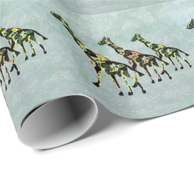 Graceful Giraffes Wrapping Paper (Roll Corner)