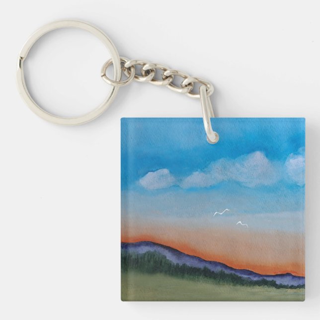 Graceful Gloing Hills Key Ring (Front)