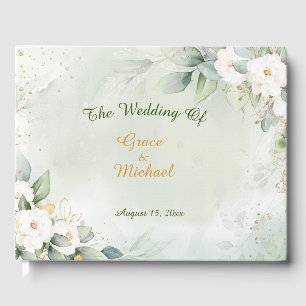 Graceful Greenery Wedding Guest Book