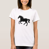 Graceful Horse Silhouette in Motion