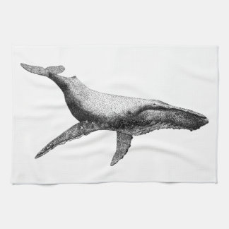 GRACEFUL HUMPBACK WHALE TEA TOWEL