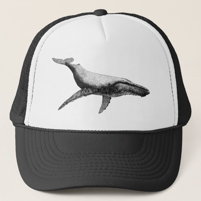 GRACEFUL HUMPBACK WHALE TRUCKER HAT (Front)