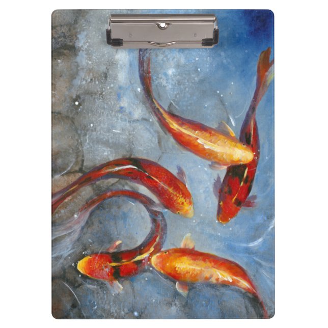 Graceful Koi I Clipboard (Front)