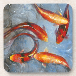 Graceful Koi I Coaster