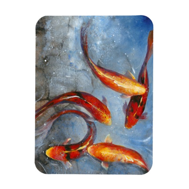 Graceful Koi I Magnet (Vertical)