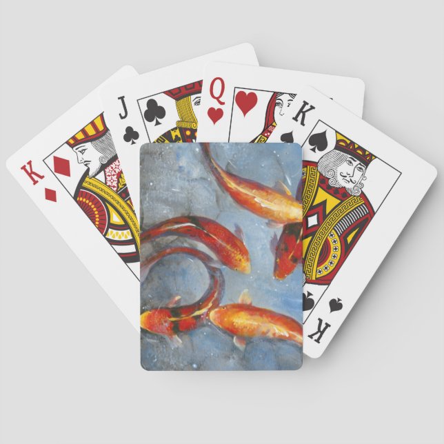 Graceful Koi I Playing Cards (Back)